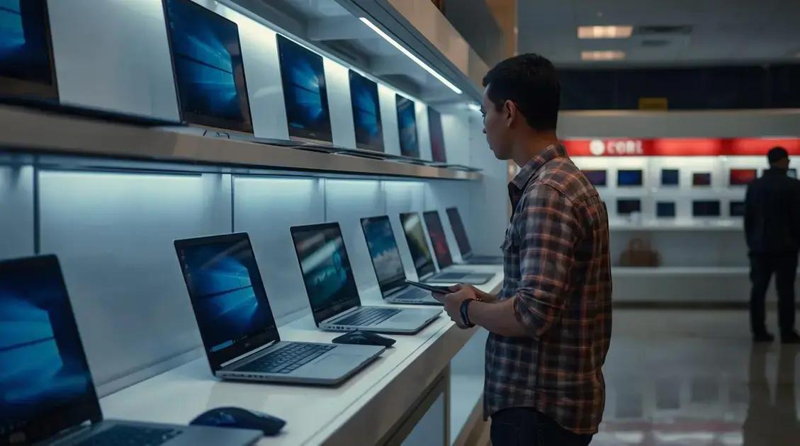 Como comprar um notebook em São Carlos: lojas, preços e o que avaliar antes de decidir